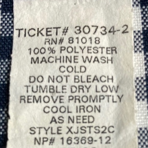 Elizabeth Williams Vintage Blouse Top Button Up Size XL Checkered Workwear - Picture 12 of 14